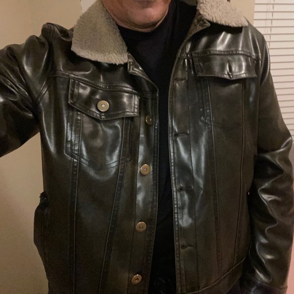Brown Leather Jacket - Picture 1 of 4